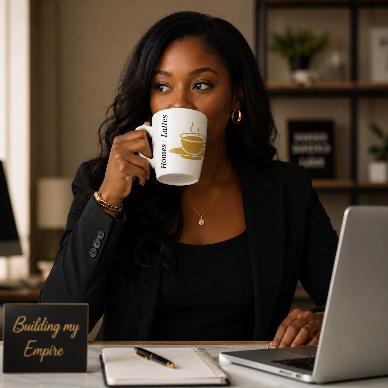 Homes + Lattes Mug