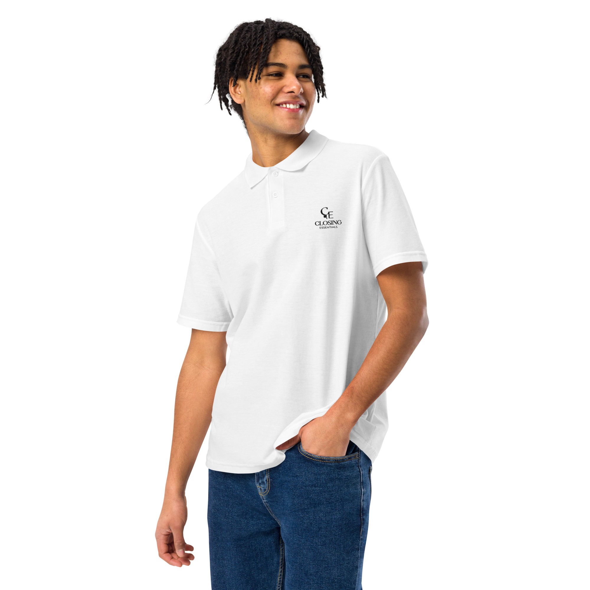 CE Polo Unisex Shirt White